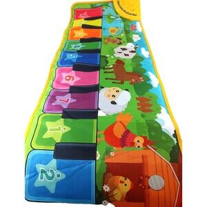 EduCuties Baby Musical Learning Toys Floor Piano Playmat for Toddlers